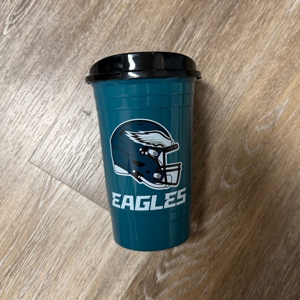 Eagles Teal and Black Tumbler